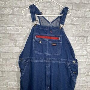 Dickies Men's Relaxed Fit Workwear Bib Overalls in blue Size XL